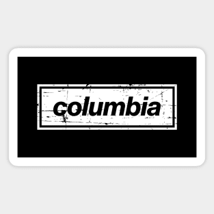 Columbia - The Mancunian Indie Anthem White Magnet